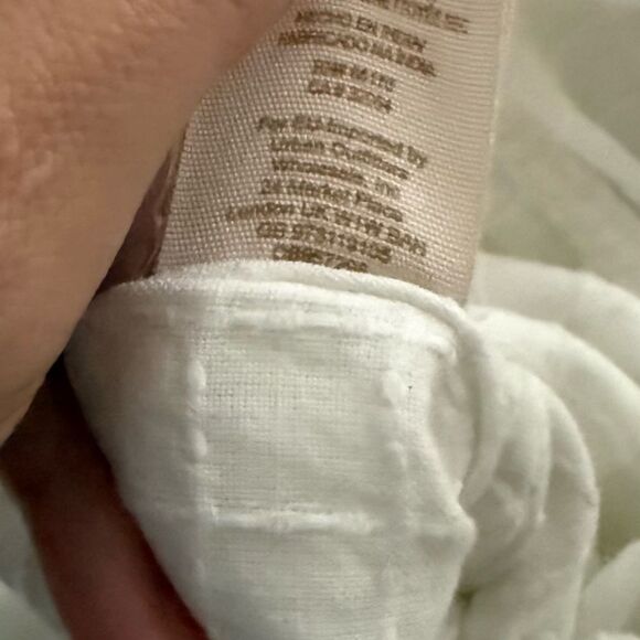 Free People Check It Out Tonal Embroidered Pants in Ivory M - Picture 11 of 16